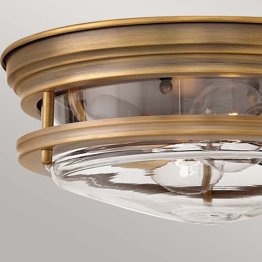Quintiesse - Zewnętrzna lampa sufitowa HADRIAN 2xE27/40W/230V, śr. 30,5 cm, IP44, brązowa