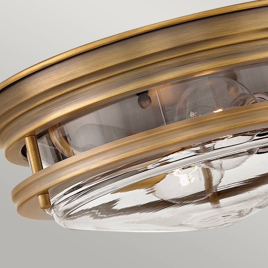 Quintiesse - Zewnętrzna lampa sufitowa HADRIAN 2xE27/40W/230V, śr. 30,5 cm, IP44, brązowa