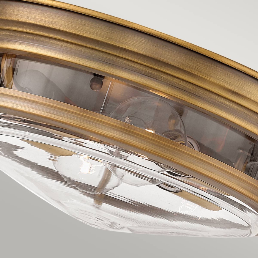 Quintiesse - Zewnętrzna lampa sufitowa HADRIAN 2xE27/40W/230V, śr. 30,5 cm, IP44, brązowa