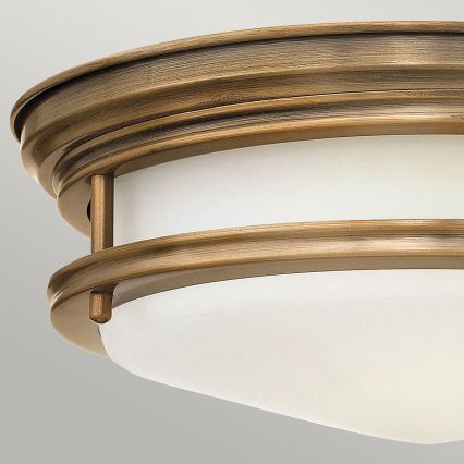Quintiesse - Zewnętrzna lampa sufitowa HADRIAN 2xE27/40W/230V, śr. 30,5 cm, IP44, brązowa
