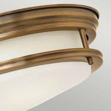 Quintiesse - Zewnętrzna lampa sufitowa HADRIAN 2xE27/40W/230V, śr. 30,5 cm, IP44, brązowa