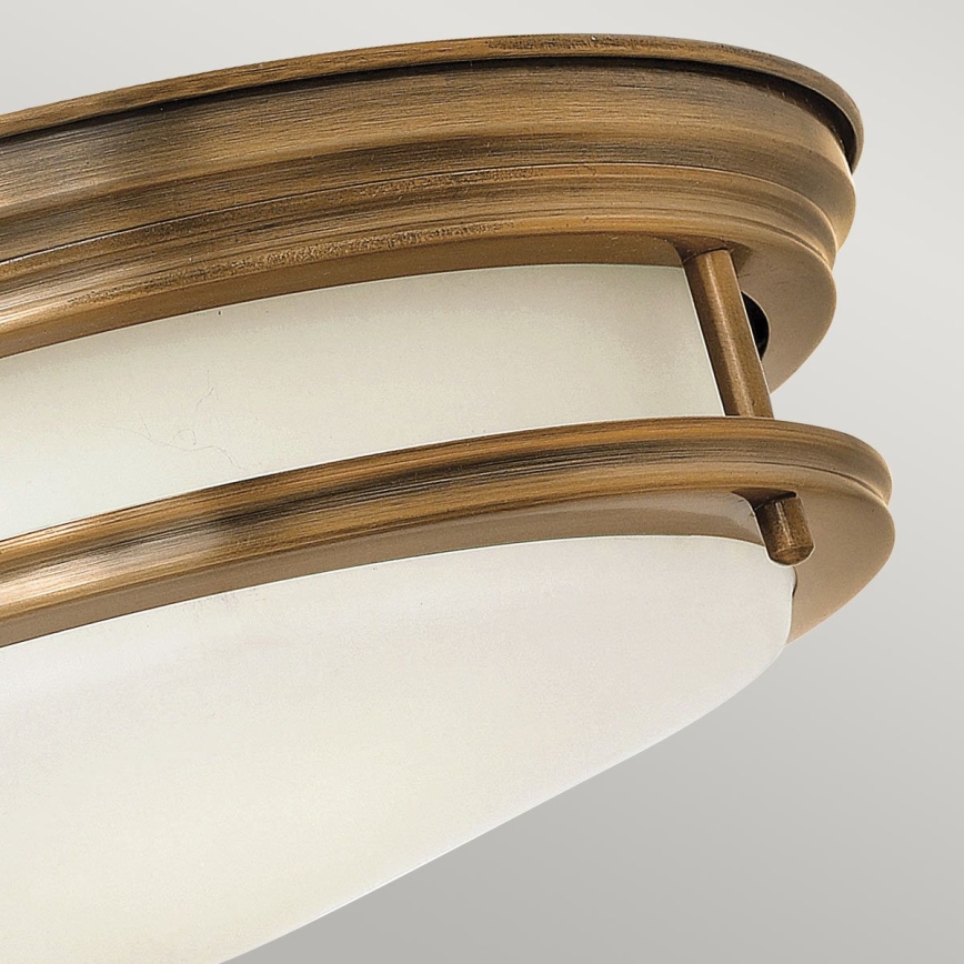 Quintiesse - Zewnętrzna lampa sufitowa HADRIAN 2xE27/40W/230V, śr. 30,5 cm, IP44, brązowa