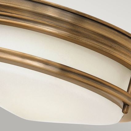 Quintiesse - Zewnętrzna lampa sufitowa HADRIAN 2xE27/40W/230V, śr. 30,5 cm, IP44, brązowa