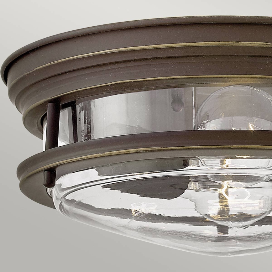 Quintiesse - Zewnętrzna lampa sufitowa HADRIAN 2xE27/40W/230V, śr. 27,8 cm, IP44, brązowa