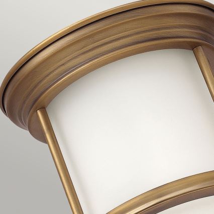 Quintiesse - Zewnętrzna oprawa sufitowa HADRIAN 1xE27/60W/230V, śr. 16,8 cm, IP44, złota