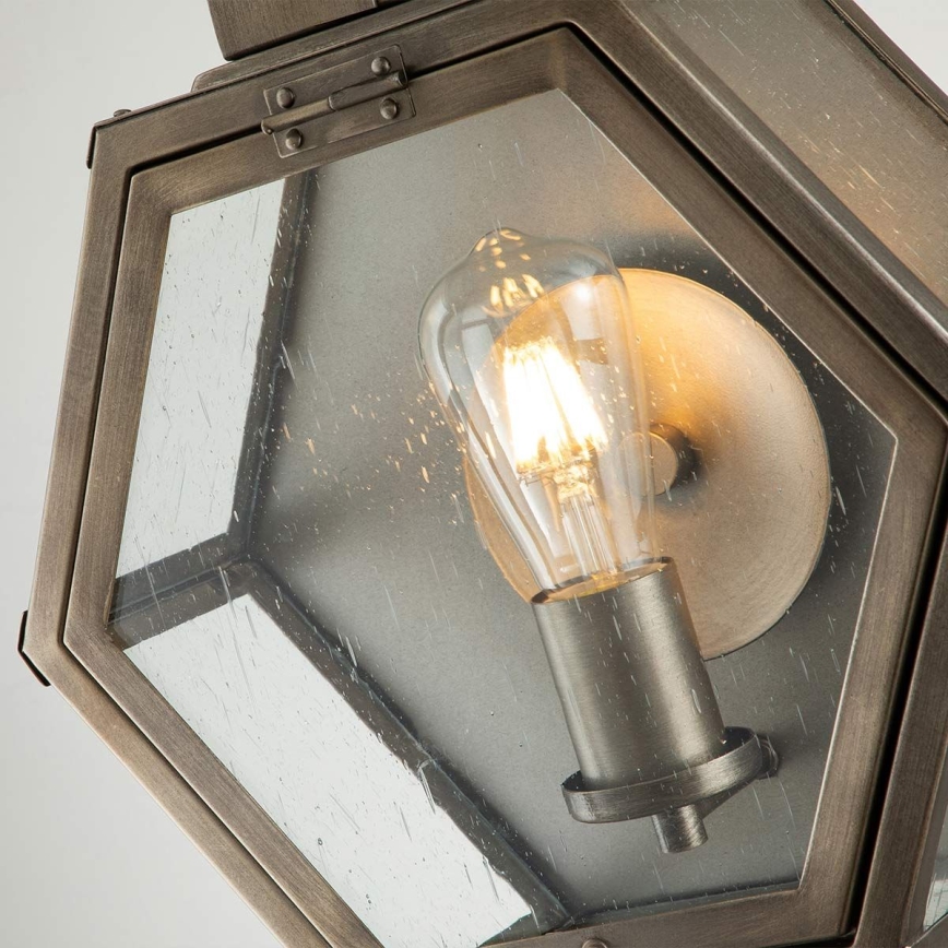 Quintiesse - Kinkiet zewnętrzny HEATH M 1xE27/60W/230V IP44 brązowy