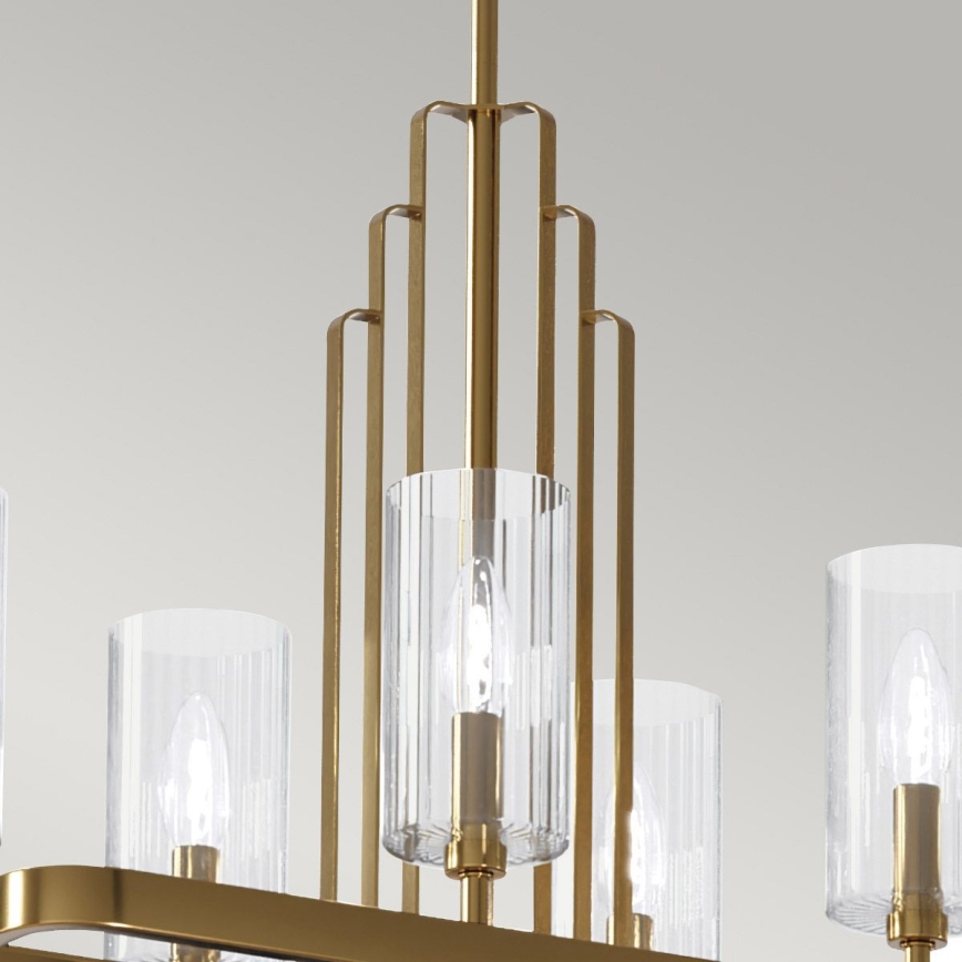 Quintiesse - Żyrandol na pręcie KIMROSE 10xE14/40W/230V złoty