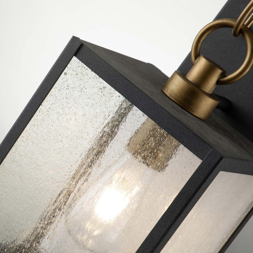 Quintiesse - Kinkiet zewnętrzny LAHDEN M 1xE27/60W/230V IP44 czarny/złoty