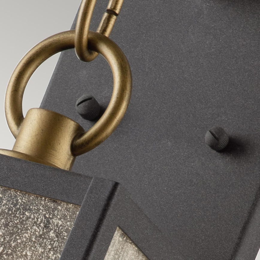 Quintiesse - Kinkiet zewnętrzny LAHDEN M 1xE27/60W/230V IP44 czarny/złoty