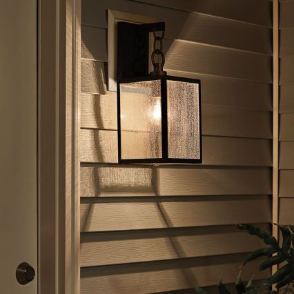 Quintiesse - Kinkiet zewnętrzny LAHDEN M 1xE27/60W/230V IP44 czarny/złoty