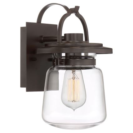 Quintiesse - Zewnętrzna lampa ścienna LASALLE S 1xE27/60W/230V IP44 brązowa
