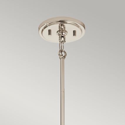 Quintiesse - Lampa wisząca na pręcie MARILYN 1xE27/60W/230V śr. 19,5 cm błyszczący chrom/czarny