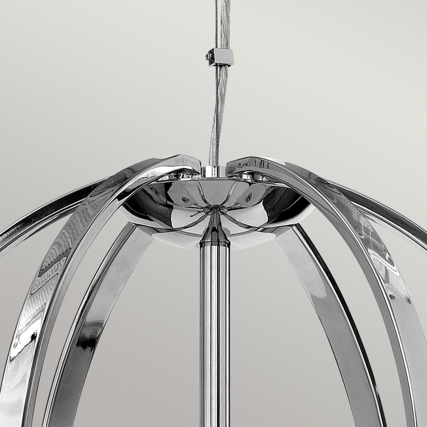 Quintiesse - Lampa LED wisząca na linkach MONDO 3xG9/3W/230V śr. 45,7 cm błyszczący chrom