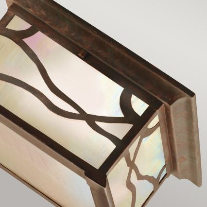 Quintiesse - Zewnętrzna lampa sufitowa MORRIS 2xE27/60W/230V IP44 brązowa