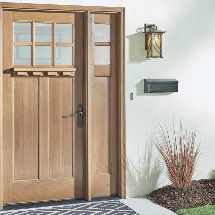 Quintiesse - Kinkiet zewnętrzny MORRIS L 1xE27/60W/230V IP44 brązowy