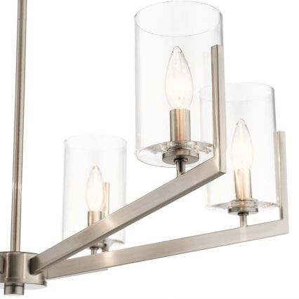 Quintiesse - Żyrandol na pręcie NYE 6xE14/40W/230V śr. 71,1 cm matowy chrom