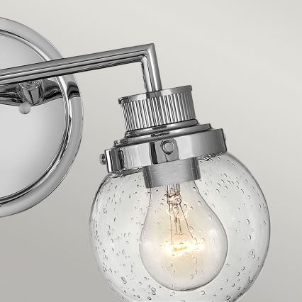 Quintiesse - Kinkiet łazienkowy POPPY 2xE27/60W/230V IP44, chrom błyszczący