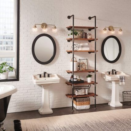 Quintiesse - Kinkiet łazienkowy POPPY 3xE27/60W/230V IP44 złoty