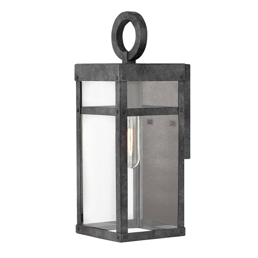 Quintiesse - Kinkiet zewnętrzny PORTER S 1xE27/60W/230V IP44 czarny