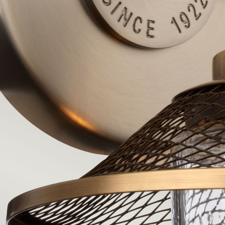 Quintiesse - Kinkiet łazienkowy RIGBY 1xE27/40W/230V IP44 brązowy