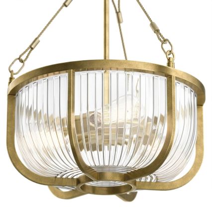 Quintiesse - Żyrandol na łańcuchu ROUX 3xE27/60W/230V śr. 40,6 cm złoty