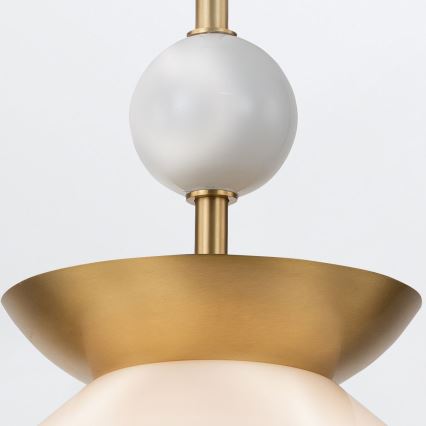 Quintiesse - Żyrandol na pręcie SAUCER M 1xE27/40W/230V Ø 36,6 cm złoty