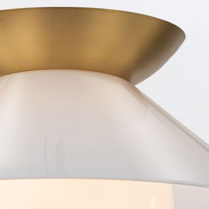 Quintiesse - Lampa sufitowa SAUCER 1xE27/40W/230V śr. 36,6 cm złota