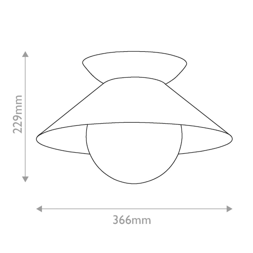 Quintiesse - Lampa sufitowa SAUCER 1xE27/40W/230V śr. 36,6 cm złota