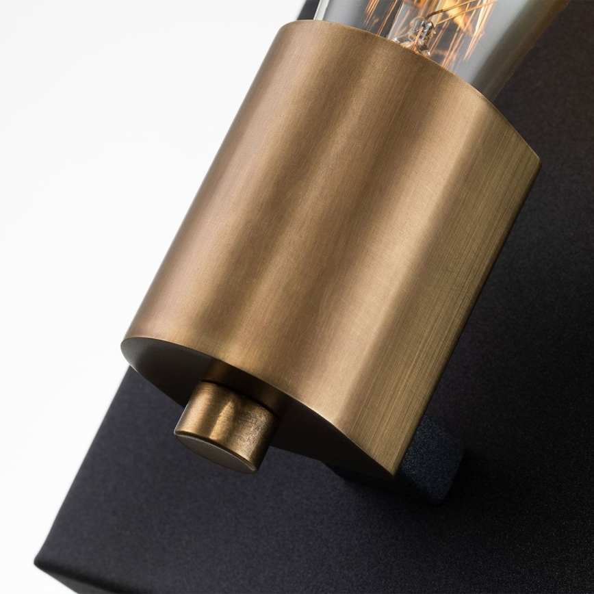 Quintiesse - Kinkiet SILAS 1xE27/60W/230V czarny/złoty