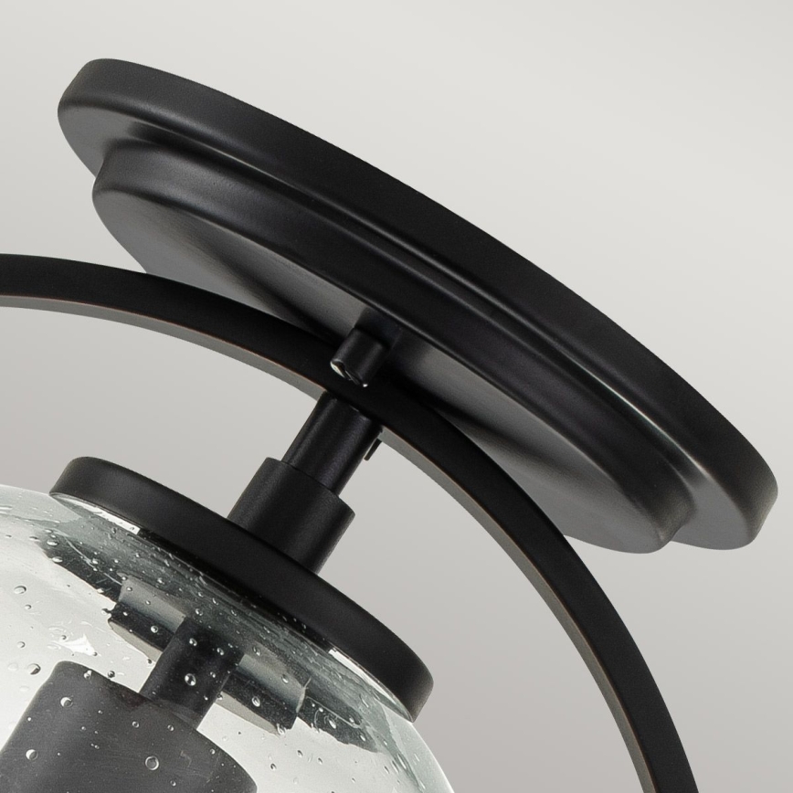 Quintiesse - Lampa sufitowa SOMERSET 1xE27/60W/230V Ø 28,2 cm czarna