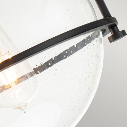 Quintiesse - Lampa sufitowa SOMERSET 1xE27/60W/230V Ø 28,2 cm czarna