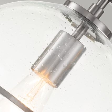 Quintiesse - Oprawa sufitowa SOMERSET 1xE27/60W/230V śr. 28,2 cm matowy chrom