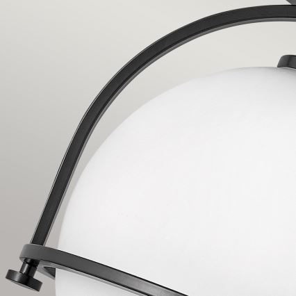 Quintiesse - Lampa sufitowa SOMERSET 1xE27/60W/230V śr. 28,2 cm czarna
