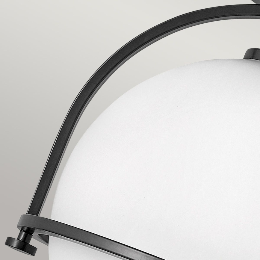 Quintiesse - Lampa sufitowa SOMERSET 1xE27/60W/230V śr. 28,2 cm czarna