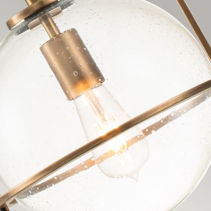 Quintiesse - Żyrandol na pręcie SOMERSET 1xE27/60W/230V śr. 28,9 cm brązowy