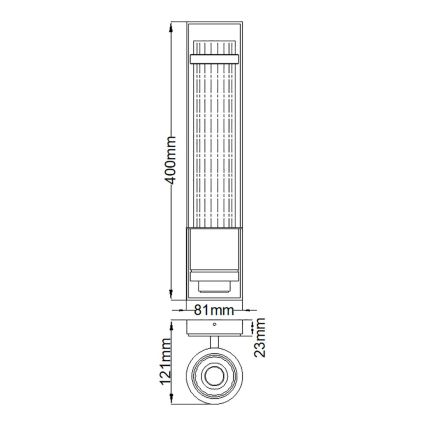 Quintiesse - Kinkiet łazienkowy WELLINGTON 1xE27/60W/230V IP44 chrom błyszczący