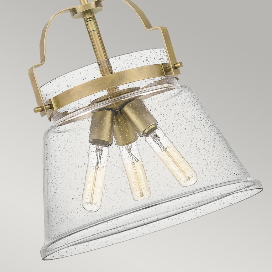 Quintiesse - Żyrandol na pręcie WIMBERLEY 3xE27/60W/230V śr. 35,6 cm złoty