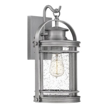 Quintiesse - Zewnętrzna lampa ścienna BOOKER M 1xE27/60W/230V IP44 matowy chrom