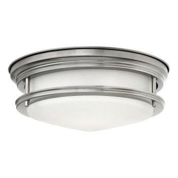 Quintiesse - Zewnętrzna lampa sufitowa HADRIAN 2xE27/40W/230V śr. 30,5 cm IP44 matowy chrom