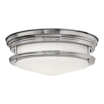 Quintiesse - Zewnętrzna lampa sufitowa HADRIAN 2xE27/40W/230V średnica 27,8 cm IP44 błyszczący chrom