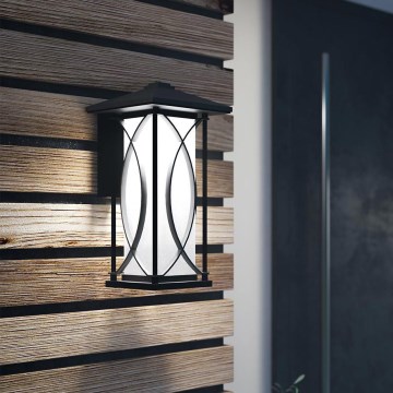 Quintiesse - Zewnętrzny kinkiet ASHBERN M 1xE27/60W/230V IP44 czarny
