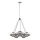 Quintiesse - Żyrandol na pręcie HARPER 5xE14/60W/230V śr. 77,5 cm chrom błyszczący/przydymione szkło