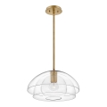 Quintiesse - Żyrandol na pręcie LOTUS 1xE27/60W/230V śr. 40,7 cm złoty