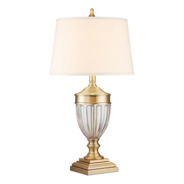 Quoizel - Lampa stołowa DENNISON 1xE27/60W/230V złota