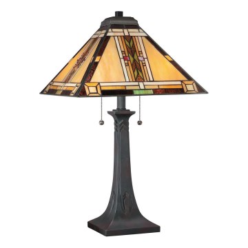 Quoizel - Lampa stołowa NAVAJO 2xE27/60W/230V