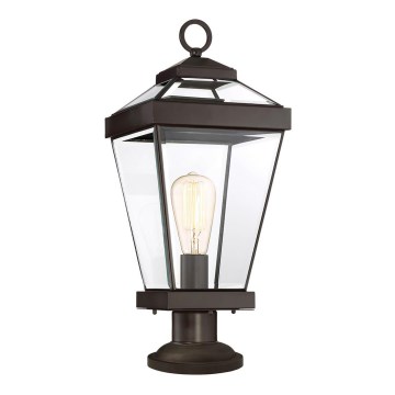 Quoizel - Lampa zewnętrzna RAVINE 1xE27/60W/230V IP44 brązowa