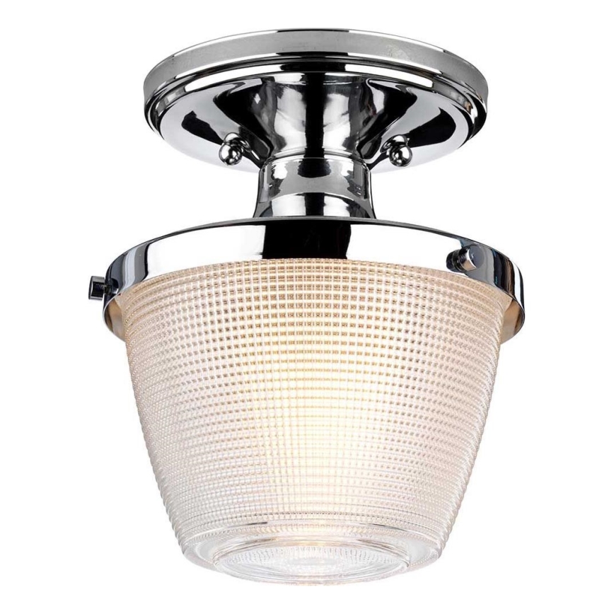 Quoizel - Plafon łazienkowy DUBLIN 1xE27/40W/230V IP44 chrom błyszczący