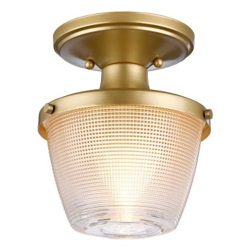 Quoizel - Plafon łazienkowy DUBLIN 1xE27/40W/230V IP44 złoty