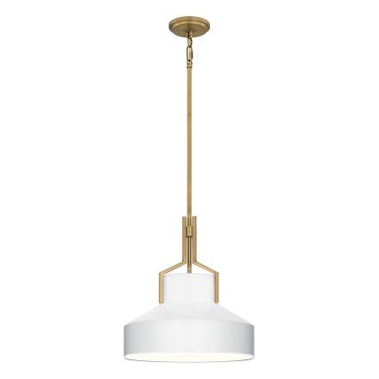 Quoizel - Żyrandol na pręcie BRECKEN 2xE27/60W/230V złoty/biały