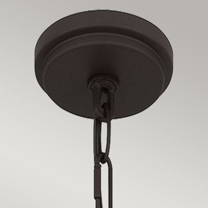 Quoizel - Żyrandol na pręcie BRECKEN 2xE27/60W/230V czarny/dekor marmuru